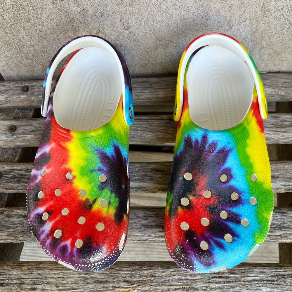 Classic Colorful Tie-Dye Kids Crocs